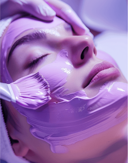 Combined facial with peeling